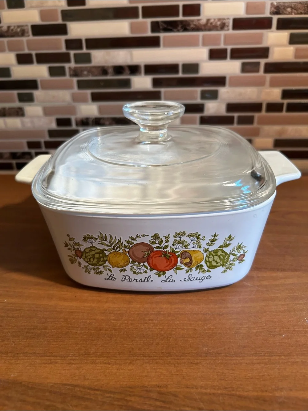 Vintage Corningware Spice of Life 1.5 Quart Casserole Dish with Lid A1 1/2-B